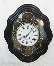 antike Wanduhr, Ochsenauge, Oeil de Boeuf,  Frankreich, Japy Freres um 1880