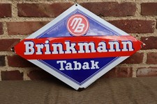 Brinkmann Tabak Emailleschild Raute Emailschild Zigaretten Werbung 30er 40er