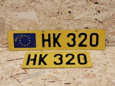 2x ALTES NUMMERNSCHILD = 1