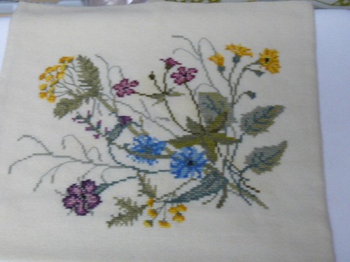 Kreuzstich stickbild blumen - stickbild,