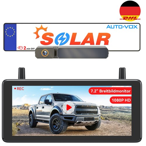 Auto vox 1080p - 7,2", dvr