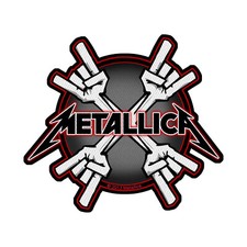 METALLICA - Metal Horns Aufnäher Patch OFFICIAL MERCHANDISE