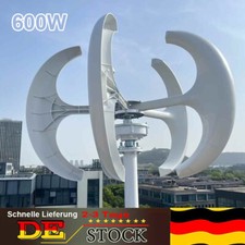 600W Windkraftanlage 12V 24V Windrad Windturbine Generator Mit Laderegler DE