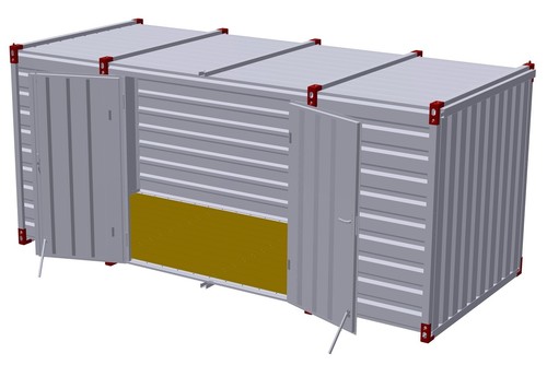 Lagercontainer mit türen - lagercontainer,