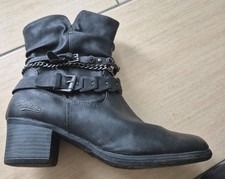 Stiefelette Größe 41 Dockers Gefüttert Winterstiefel Biker Boots Style Grau 