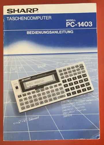 Sharp taschencomputer 1403 - taschencomputer, pc-1403