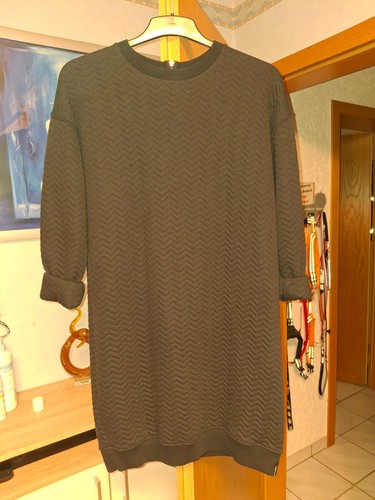 Damen sweatkleid schwarz - sweatkleid,