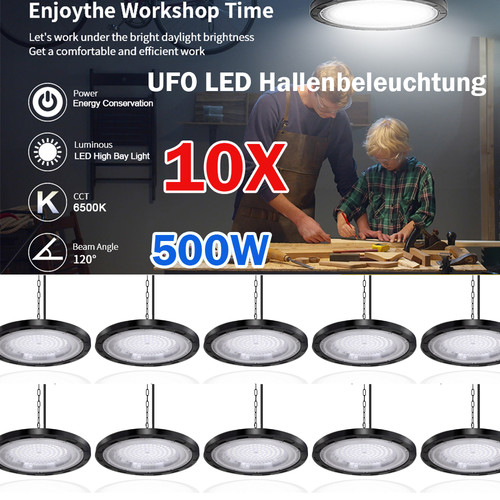 10stk 500w ufo led - 10stk,