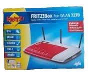 AVM FRITZ!Box Fon WLAN 7270 Router DSL Telefon DECT Rot