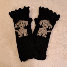 Bärbels  Arm Stulpen Handschuhe Hunde  Geschenk Handarbeit Unikat 