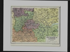 Vintage Karte "The Environs of