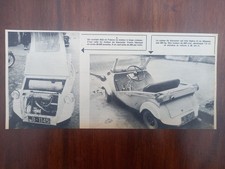 Voisin Biscooter, Kleinstwagen, micro car, 2 Bilder, Abbildung, 1955