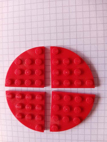 4 x legoplatten - nr,