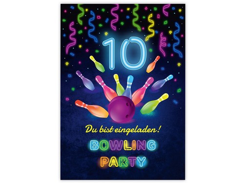Einladungskarten bowling - bowling, 10
