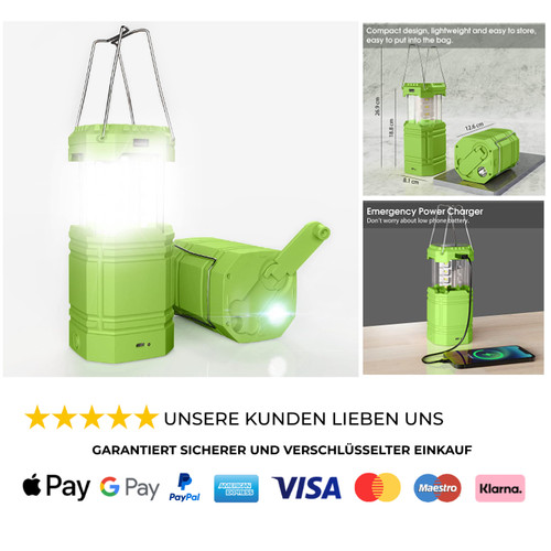 Solar laterne handkurbel - solar,