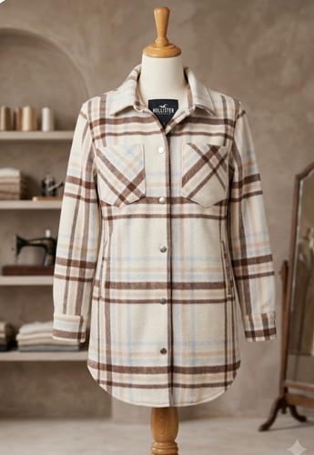 Hollister jacke kariert herbst - hollister,