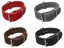 Fettleder Leder Halsband extra