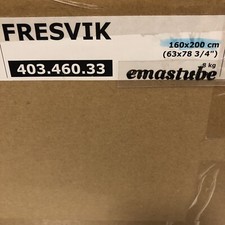 IKEA Fresvik Bezug für Boxspringbett Bett 160 x 200 cm grau 403.460.33 NEU OVP 