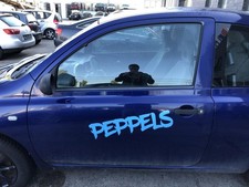 Nissan Micra K12 Tür vorn links Fahrertür im Rohbau BW6 Dark Blue Perl 3 türer