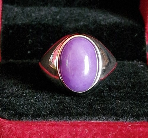 925 silber ring - silber, jade