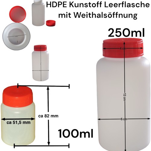 100ml 250ml weithals - o,