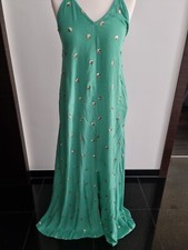 Edles  GOA Ibiza Maxikleid  M mint-goldene Pailletten ungetragen
