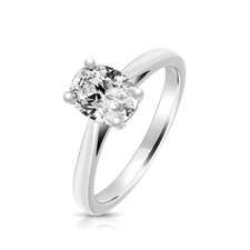 Sterling silber 8x6mm - silber,