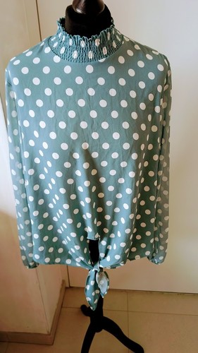 Bluse petrol weiße - gr., 42