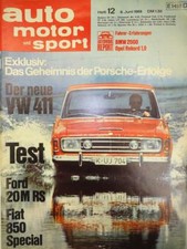 auto motor sport 12 / 68, 1968