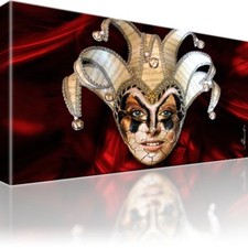 Joker Maske Abstrakt Bild auf