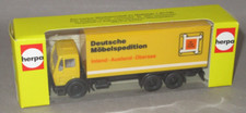 Herpa DB Mercedes LKW Kasten Deutsche Möbelspedition in OVP 806 390 Top!