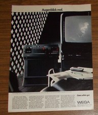Seltene Werbung vintage WEGA