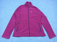 Haglöfs Damen Fleece Jacke Größe L (Eu 40) Pink Zip Pullover Astro / Solo/Duo L