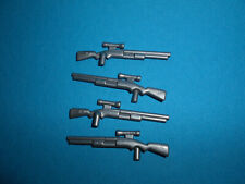 Playmobil Safari Forscher 4 x Gewehre Zielfernrohr silber Set top