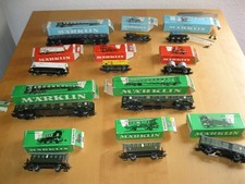 Märklin H0 Konvolut – 11 x Personenwagen, Güterwagen & Kran mit OVP 