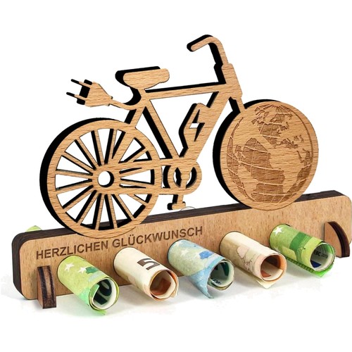 Geldgeschenk fahrrad holz - geldgeschenk,