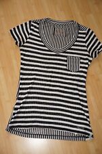 TK-MAXX Top Shirt T-Shirt Matrosen schwarz weiß gestreift S 34