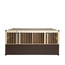 Geflügel Transportkiste- Geflügeltransport- Transportbox Holz - 4 Abteile - 50er