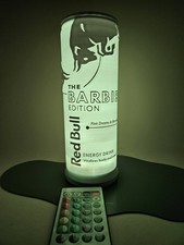 3D LED Lampe Barbie Edition Style Energy Dose RGB Licht Red Bull Optik