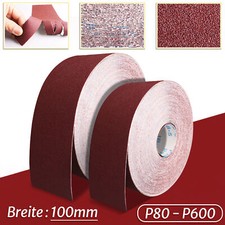 Schleifleinen 100mm Schleifgewebe Schleifpapier Gewebe Rolle Körnung 80-600 Grit