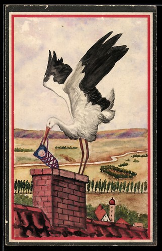 Künstler handgemalt - künstler-ak,