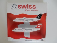 Modellflugzeug Aviation200  BAE 146 RJ100 Avro Swiss HB-IXS AV2146002