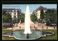 Mannheim, Strassenbahn in der Heidelbergerstrasse, Ansichtskarte 1913 