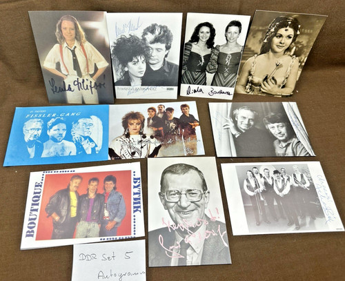 Ddr konvolut autogrammkarten - ddr,