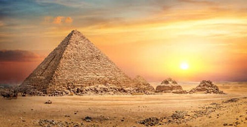 Wandbild ägyptische pyramide - wandbild:,