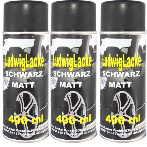 Schwarz matt 400ml - matt, x