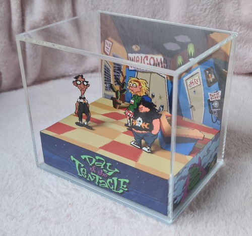 Diorama würfel mit day - würfel,
