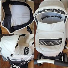 Emmaljunga City Cross, Babyschale und Sportaufsatz, Kinderwagen, weiß