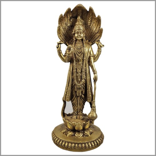 Vishnu statue aus messing 30cm - vishnu,