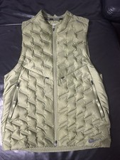 Nike Therma-Fit ADV Repel Weste Down Fill Running Vest Größe S Grün Top Zustand